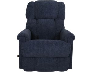 Navy blue swivel store rocker recliner