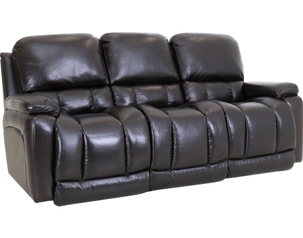 La-Z-Boy Greyson Brown Leather Reclining Sofa large image number 2