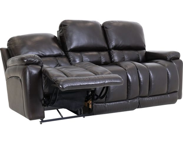La-Z-Boy Greyson Brown Leather Reclining Sofa large image number 3