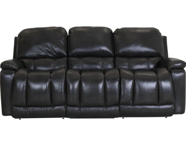 La-Z-Boy Greyson Gray Leather Power Headrest Sofa large image number 1
