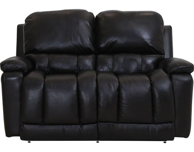 La-Z-Boy Greyson Brown Leather Reclining Loveseat large image number 1