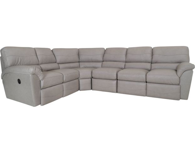 La-Z-Boy Reese 4-Piece Leather Reclining Sectional large image number 1