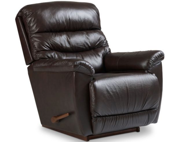 La-Z-Boy Joshua Chestnut Leather Rocker Recliner large image number 2