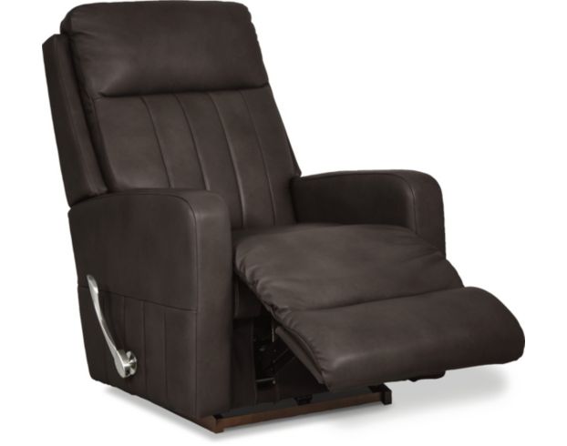 La-Z-Boy Finley Chocolate Leather Rocker Recliner large image number 2