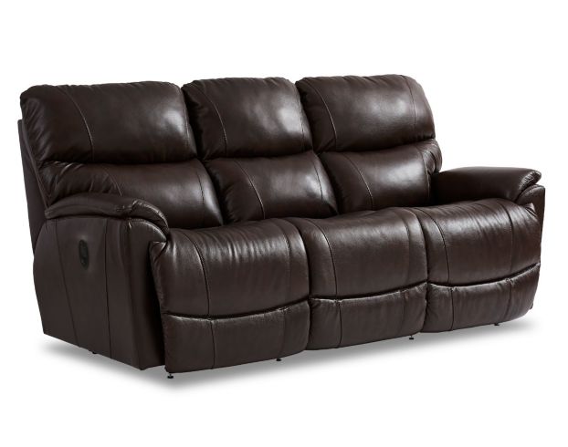 La Z Boy Trouper Leather Reclining Sofa, Lazy Boy Brown Leather Recliner Sofa