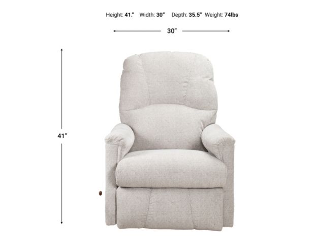 La-Z-Boy Mercury Light Grey Wall Recliner large image number 9