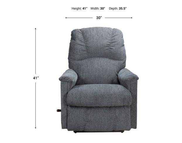 La-Z-Boy Mercury Blue Grey Wall Recliner large image number 9