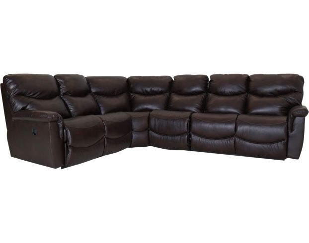 La-Z-Boy James 4-Piece Leather Reclining Sectional large image number 1