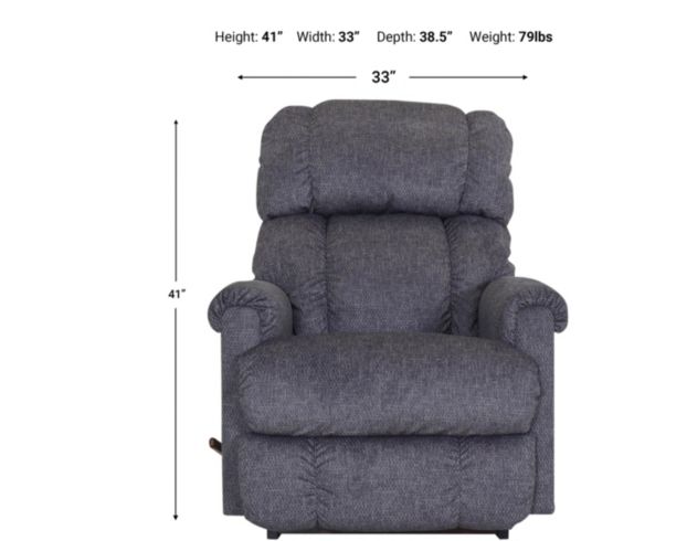 La-Z-Boy Pinnacle Graphite Rocker Recliner large image number 4