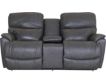La-Z-Boy Trouper Gray Leather Power Headrest Loveseat with small image number 1