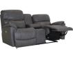 La-Z-Boy Trouper Gray Leather Power Headrest Loveseat with small image number 3