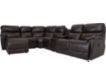 La-Z-Boy Trouper Brown 6-Piece Leather Reclining Sectional small image number 1