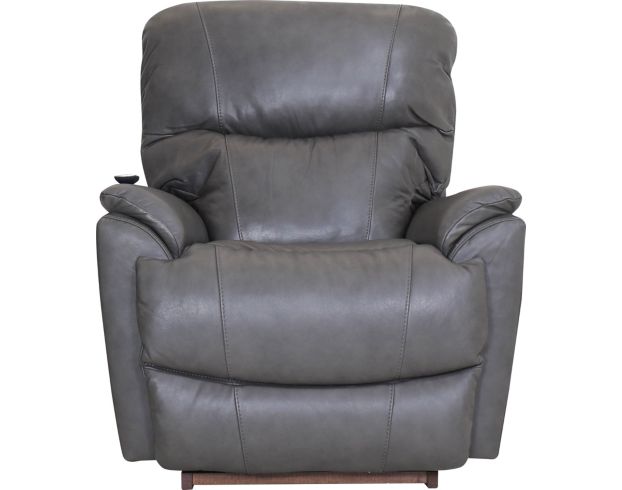 La-Z-Boy Trouper Grey Leather Power Recliner large image number 1