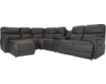 La-Z-Boy Trouper Gray 6-Piece Leather Reclining Sectional small image number 1