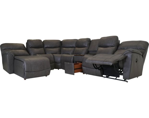 La-Z-Boy Black Leather Pull-out Couch