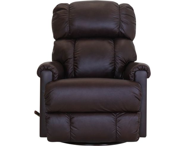 La-Z-Boy Pinnacle Brown Leather Swivel Rocker Recliner large image number 1