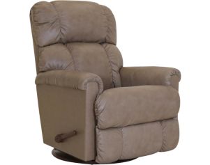 La-Z-Boy Pinnacle Taupe Leather Swivel Rocker Recliner