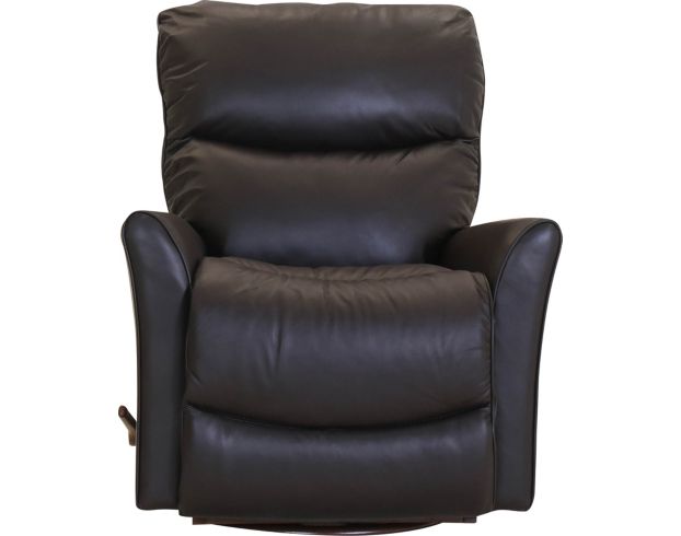 La-Z-Boy Rowan Truffle Leather Swivel Rocker Recliner large image number 1