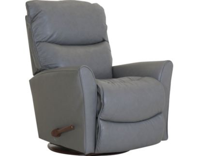 La-Z-Boy Rowan Slate Leather Swivel Rocker Recliner