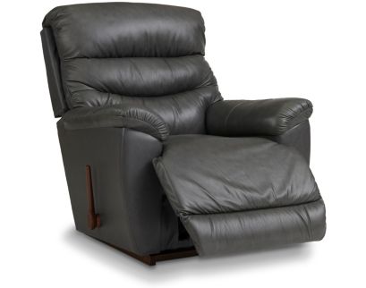 La-Z-Boy Joshua Grey Leather Rocker Recliner