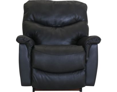 La-Z-Boy James Charcoal Leather Power Headrest Rocker Recliner