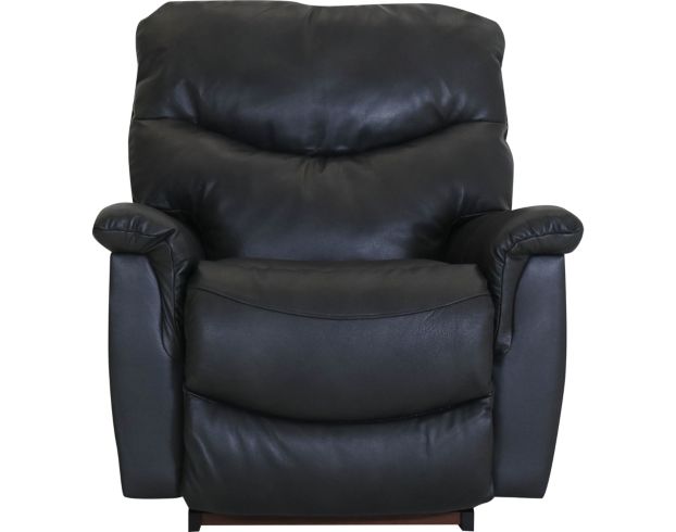 La-Z-Boy James Charcoal Leather Power Headrest Rocker Recliner large image number 1