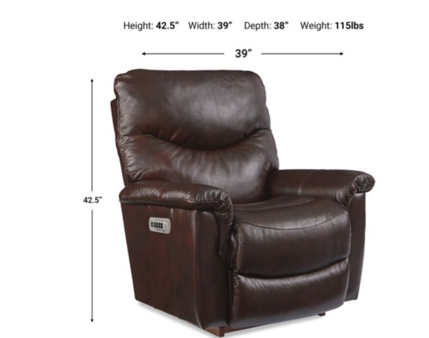 James Power Rocking Recliner w/ Headrest & Lumbar