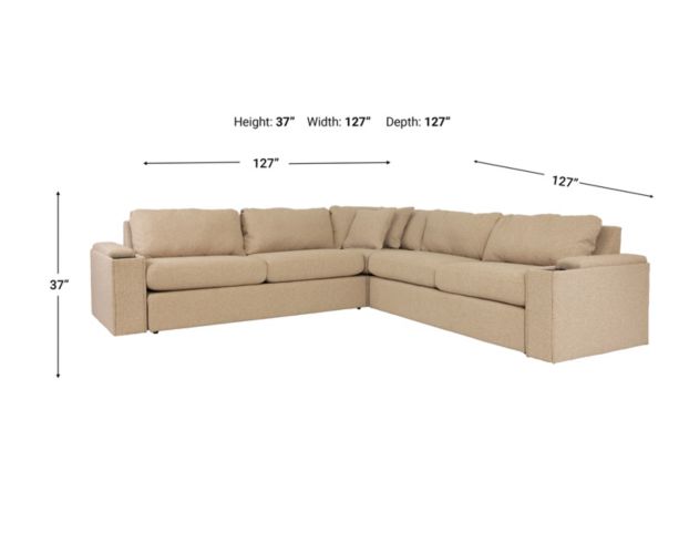 La-Z-Boy Tahoe Bronze 5-Piece Sectional large image number 8