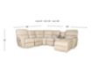 La-Z-Boy Ava Ivory Leather 6-Piece Reclining Sectional small image number 13