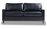 La-Z-Boy Coronado Blue Leather Sofa