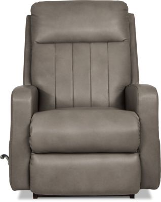La Z Boy Finley Pewter Leather Rocker Recliner Homemakers