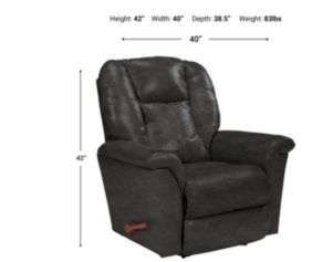 La-Z-Boy Jasper Smoke Leather Wall Recliner