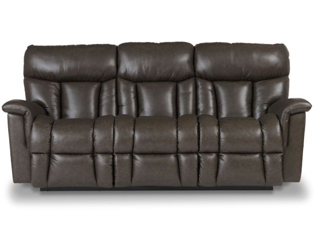 La-Z-Boy Mateo Gray Leather Reclining Sofa large image number 1