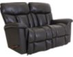 La-Z-Boy Mateo Gray Leather Reclining Loveseat small image number 2