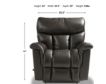 La-Z-Boy Mateo Gray Leather Rocker Recliner small image number 4