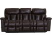 La-Z-Boy Mateo Brown Leather Reclining Sofa small image number 1