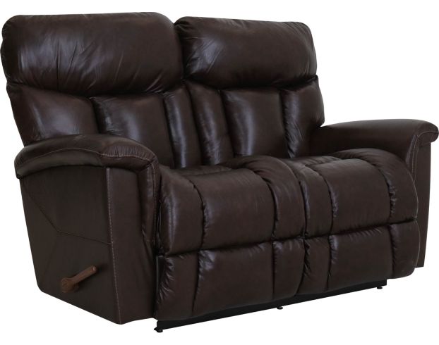 La-Z-Boy Mateo Brown Leather Reclining Loveseat large image number 2
