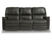 La-Z-Boy Turner Gray Leather Reclining Sofa small image number 1