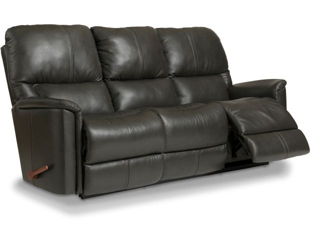 La-Z-Boy Turner Gray Leather Reclining Sofa large image number 3