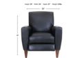 La-Z-Boy Scarlett Licorice Leather Recliner small image number 4