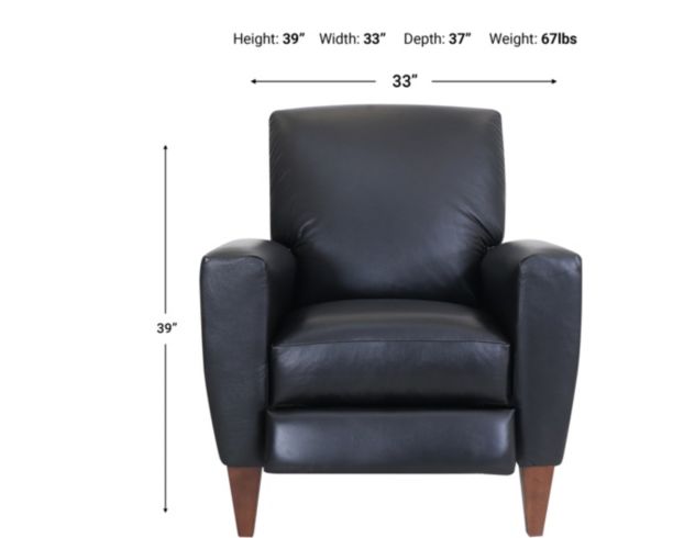 La-Z-Boy Scarlett Licorice Leather Recliner large image number 4