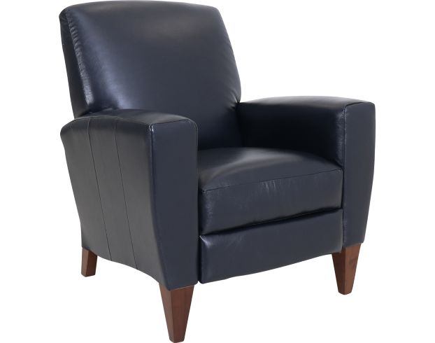 Lazy boy navy discount blue leather recliner