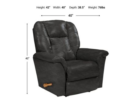 La-Z-Boy Jasper Smoke Leather Rocker Recliner