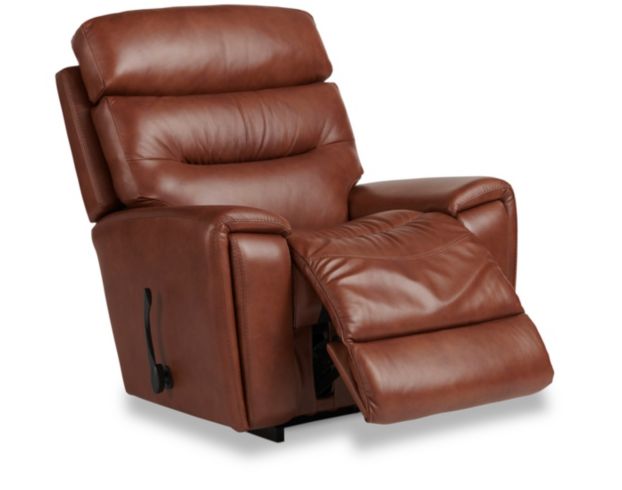 La-Z-Boy Soren Brown Leather Rocker Recliner large image number 3