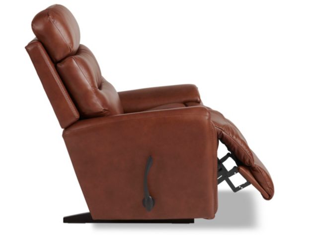 La-Z-Boy Soren Brown Leather Rocker Recliner large image number 4