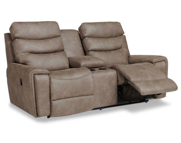 La-Z-Boy Soren Brown Reclining Loveseat with Console large image number 3