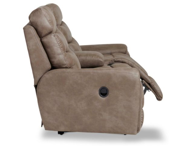 La-Z-Boy Soren Brown Reclining Loveseat with Console large image number 4
