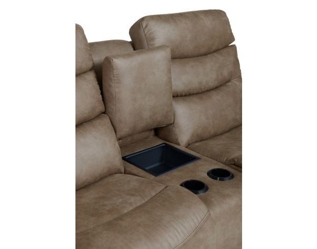 La-Z-Boy Soren Brown Reclining Loveseat with Console large image number 6