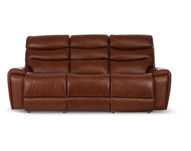La-Z-Boy Soren Cognac Leather Reclining Sofa large image number 1