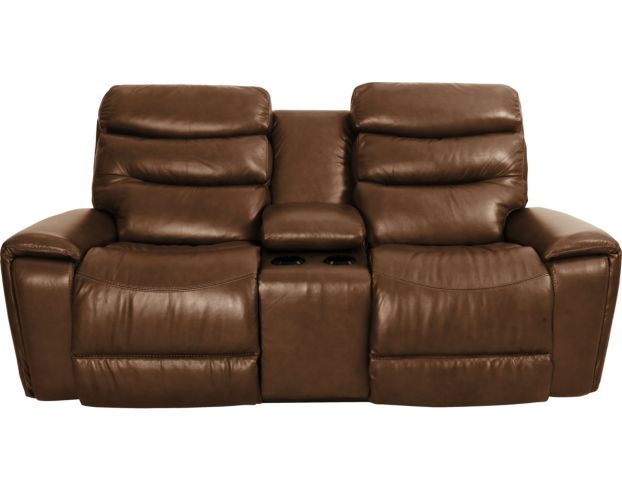 La-Z-Boy Soren Leather Reclining Loveseat with Console large image number 1
